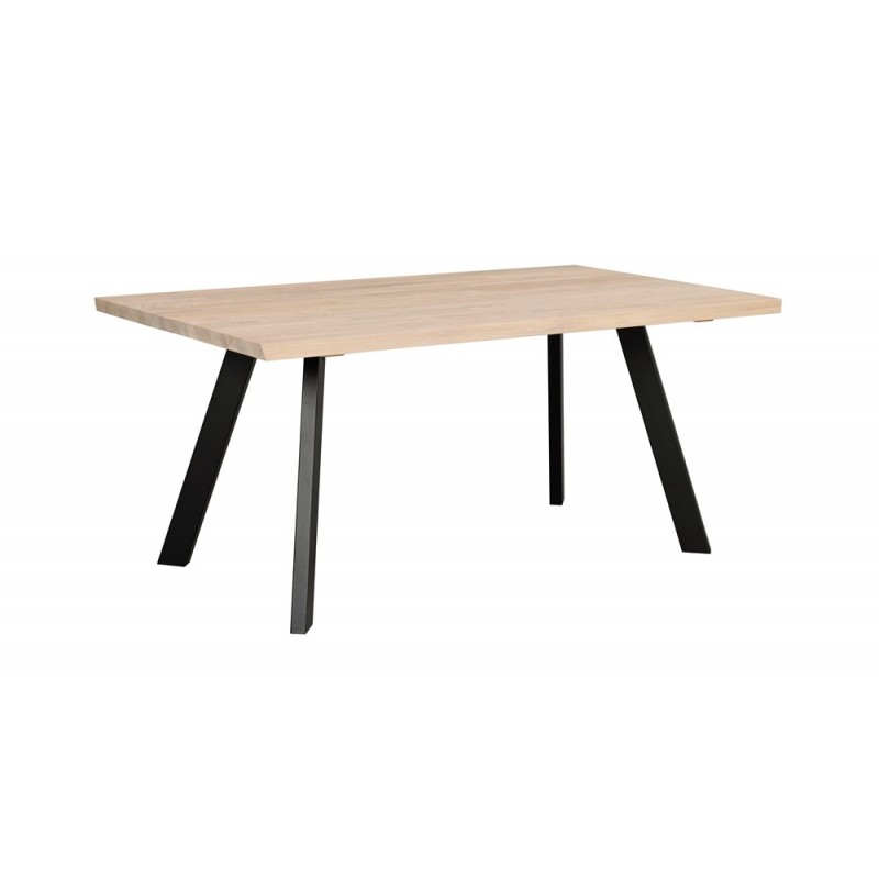 RO Fred Dining Table 170x95 Whitewash/Black